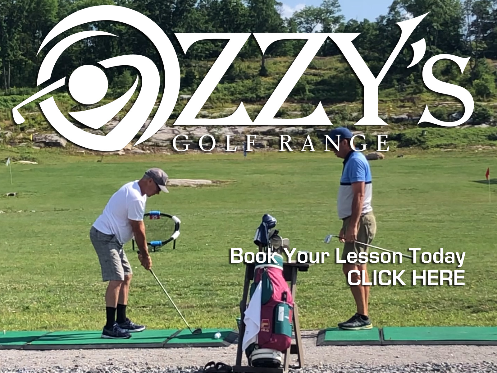 Golf lessons at Ozzy's Golf Driving Range in Bala, Muskoka, Ontario